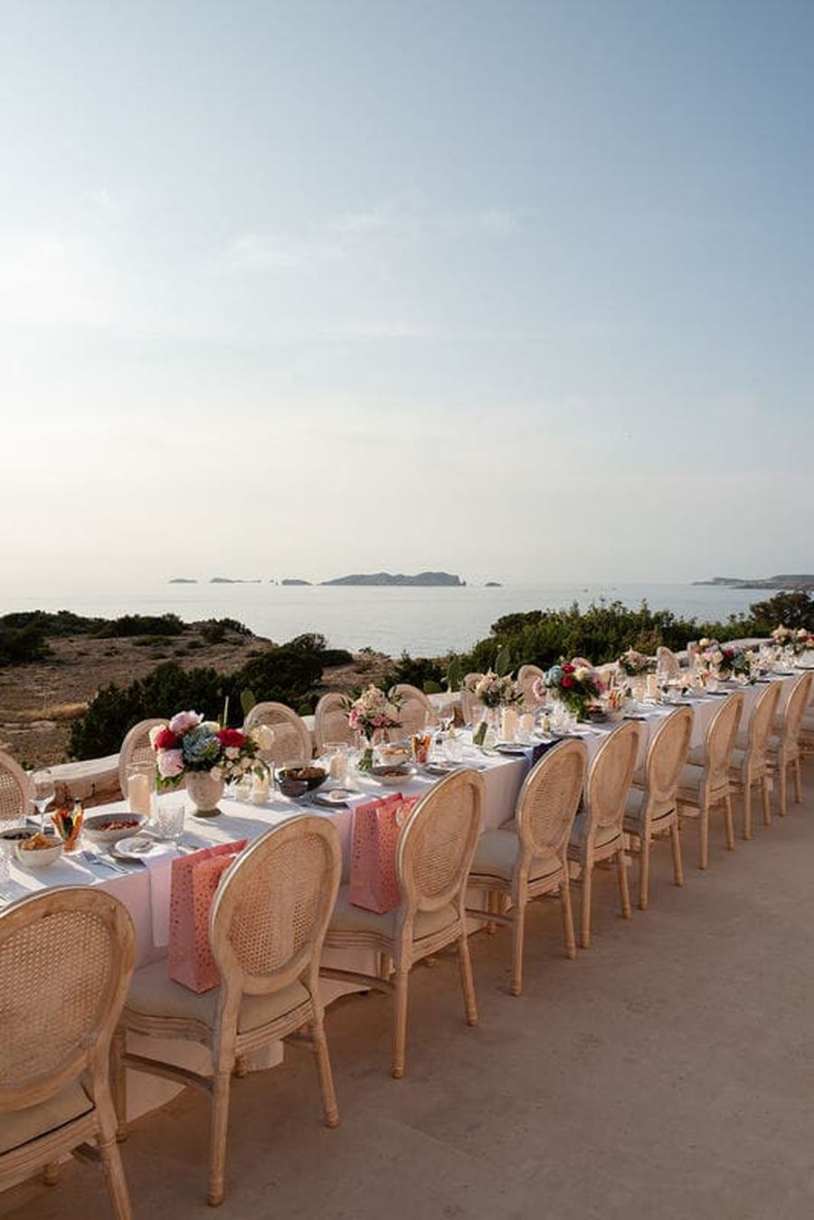 Sea-view wedding villa east coast Cap Martinet Ibiza