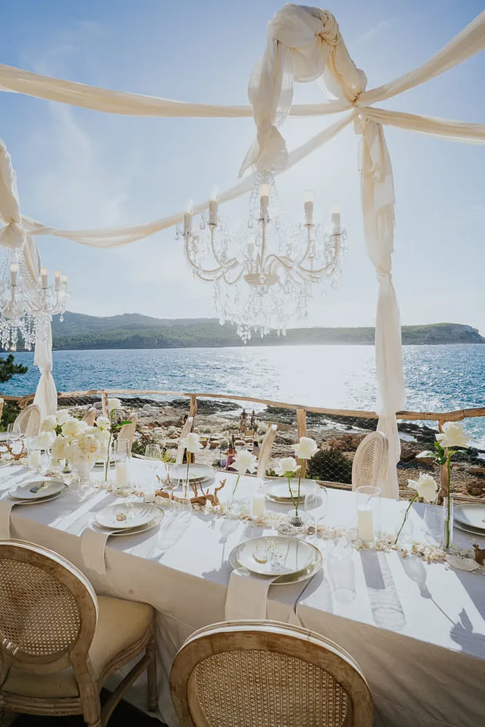 Beach wedding at Six Senses Ibiza — evening celebrations, Ibiza