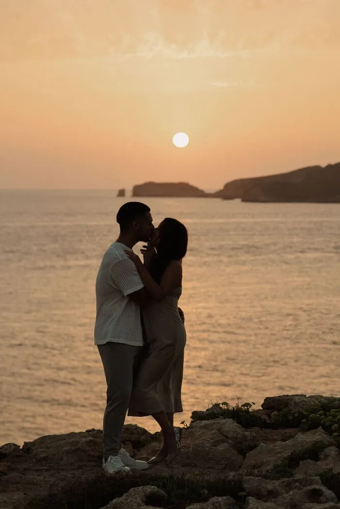 Wedding proposal at Es Vedrà Ibiza — ceremony moments, Ibiza