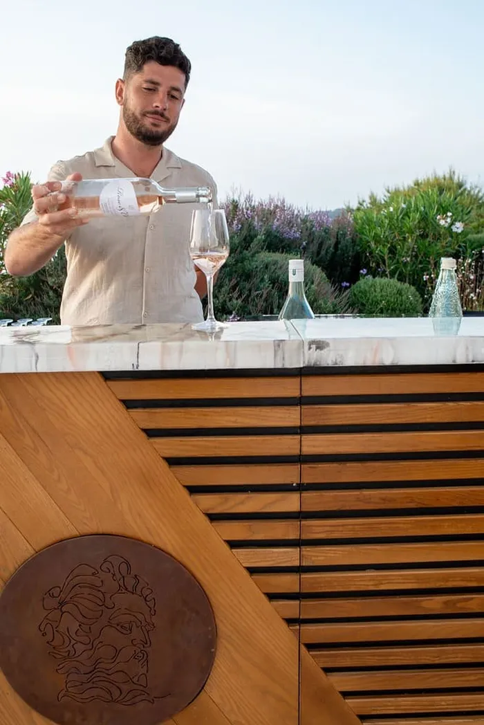 Laureen and David at Villa Es Vedra — evening celebrations, Ibiza