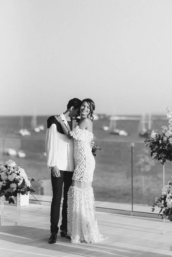 Wedding inspiration shoot at Nobu Ibiza — reception details, Ibiza