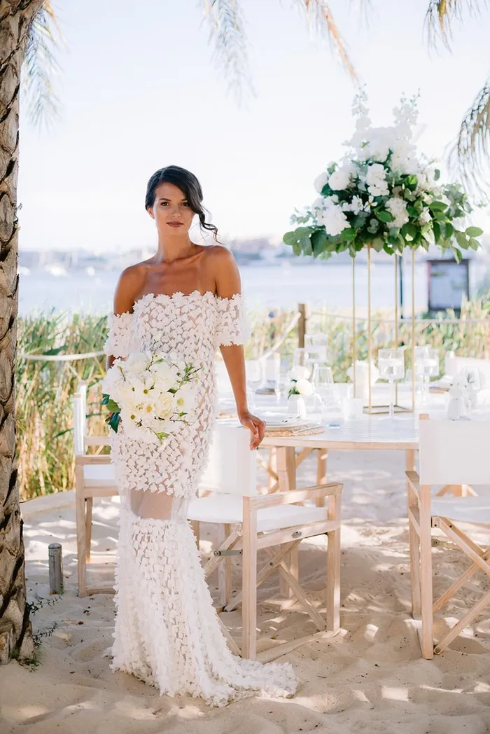 Wedding inspiration shoot at Nobu Ibiza — ceremony moments, Ibiza