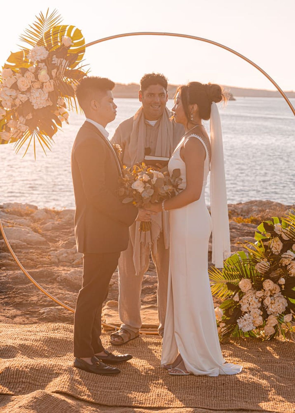 Cliff wedding ceremony Ibiza