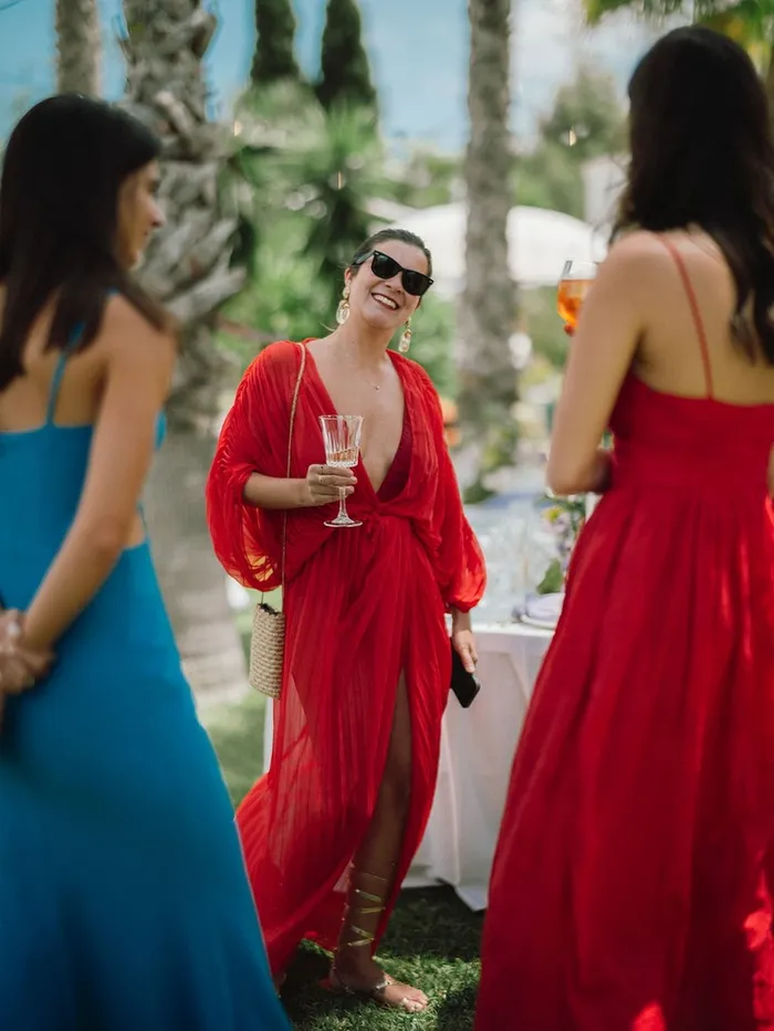 Natacha and Cesar finca wedding — reception details, Ibiza