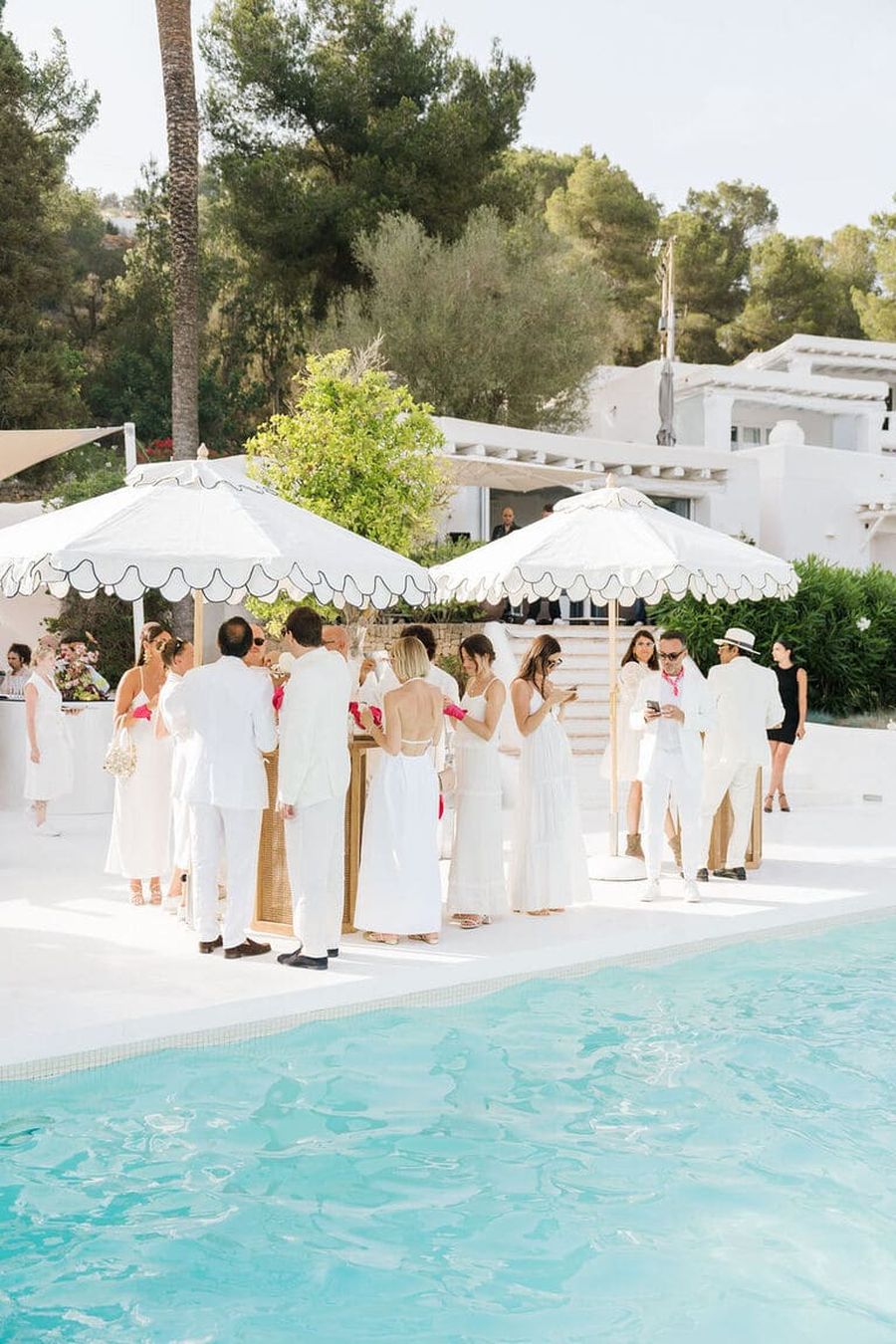 Wedding in a private villa organised by the best Ibiza wedding planner Bliss Ibiza with an eye for details and passion for work, villa luxury wedding in ibiza