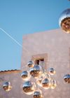 disco balls installation for ibiza wedding