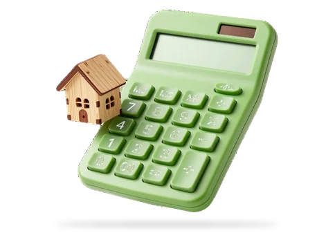 Calculadora e casa