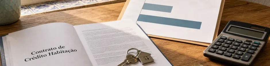 Gráfico ilustra o crescimento da taxa mista para 80% do crédito habitação em 2026
