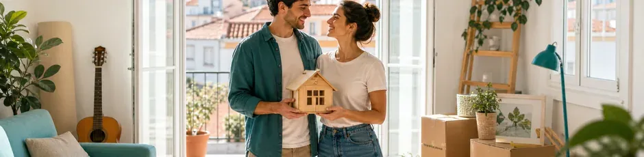 Edifício residencial com várias frações, ilustrando o condomínio e o seu impacto no crédito habitação