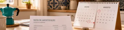 Casal analisa aumento da prestação do crédito habitação em agosto 2026