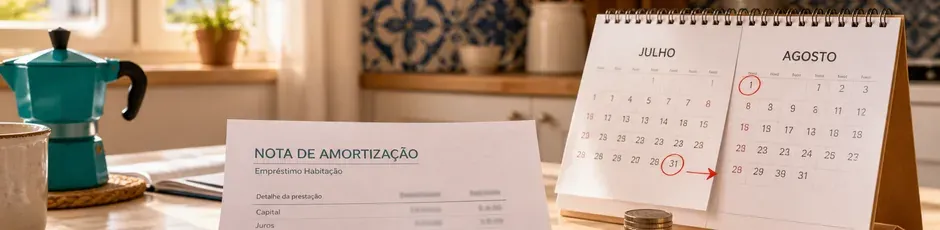 Casal analisa aumento da prestação do crédito habitação em agosto 2026