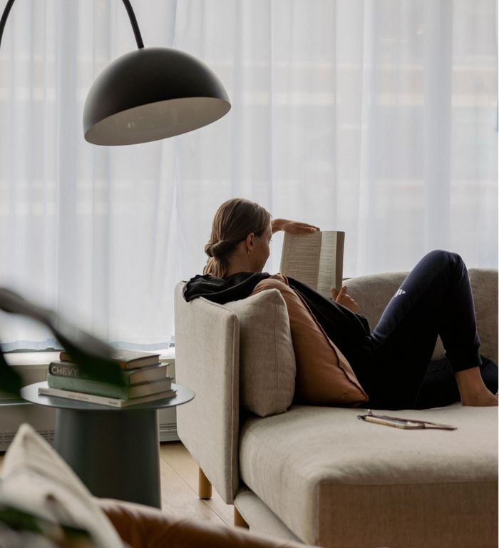 Morro resident reading book