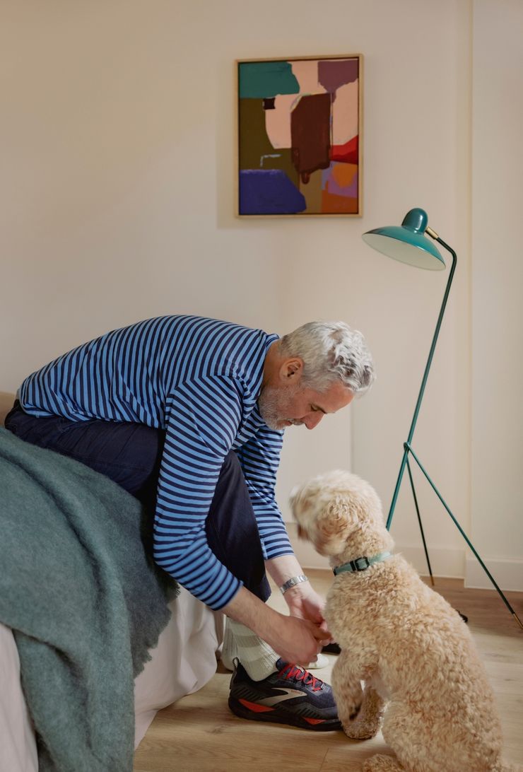 Altham resident taking dog for walk