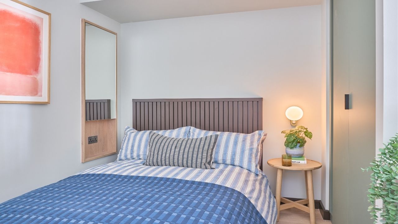 The Alba Studio bedroom
