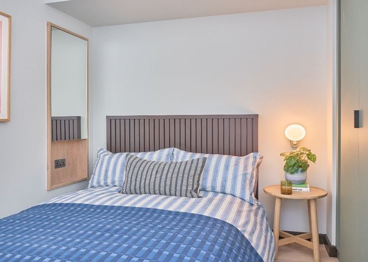 The Alba Studio bedroom