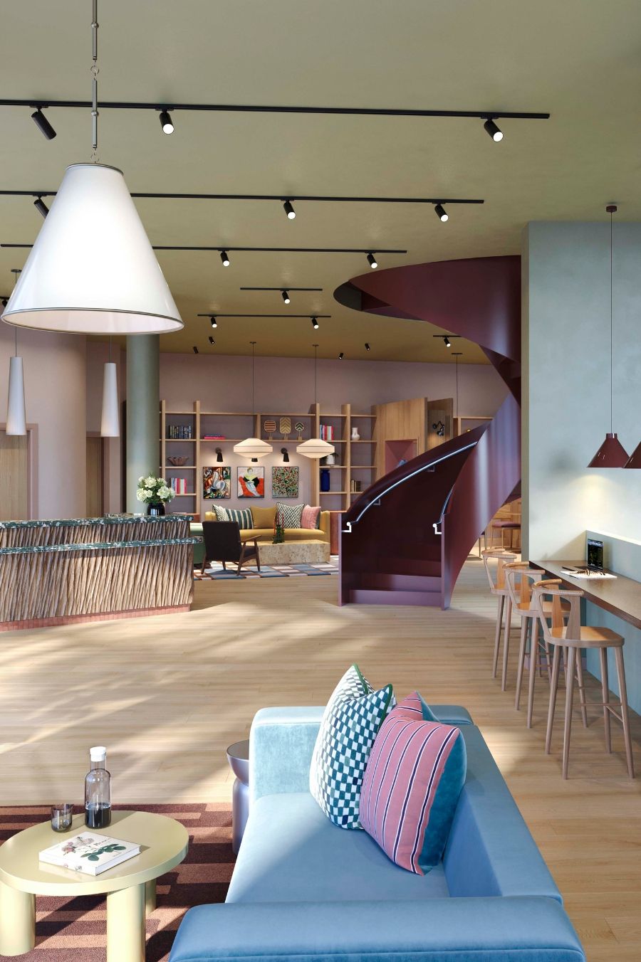The Altham communal kitchen and dining
