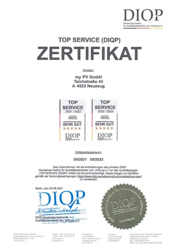 my-PV Zertifikat-DIQP