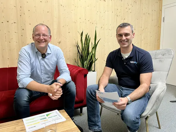 Wolfgang Denk von der Netz OÖ GmbH im Gespräch mit Reinhard Hofstätter