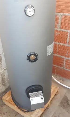 ELWA mounted on a water heater.