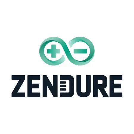 Zendure logo with stylized lettering on a white background