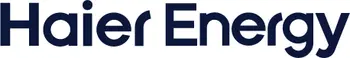 Logo displaying the text "Haier Energy" in bold, dark blue letters on a white background.