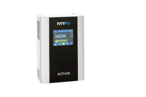 The AC•THOR 9s from my-PV features a color touch display with dimensions 135 x 195 x 65 mm