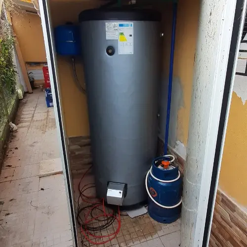 ELWA mounted on a water heater.