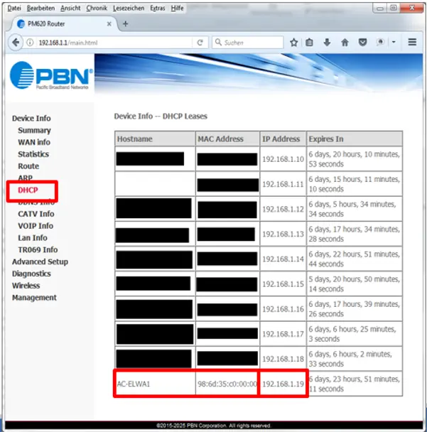 5) Wie lautet die IP-Adresse des Geräts Welchen IP-Adressenbereich hat das Netzwerk my-PV