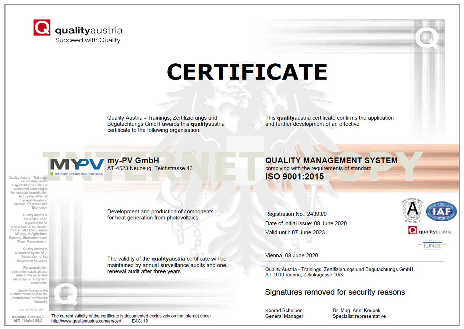 ISO9001 Webseite EN