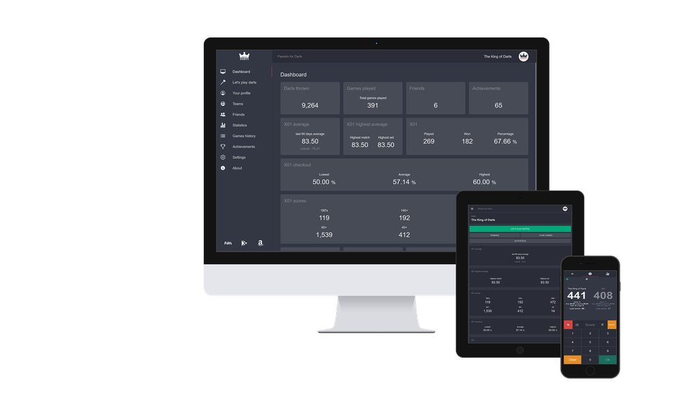 King of Darts - Your scoreboard app