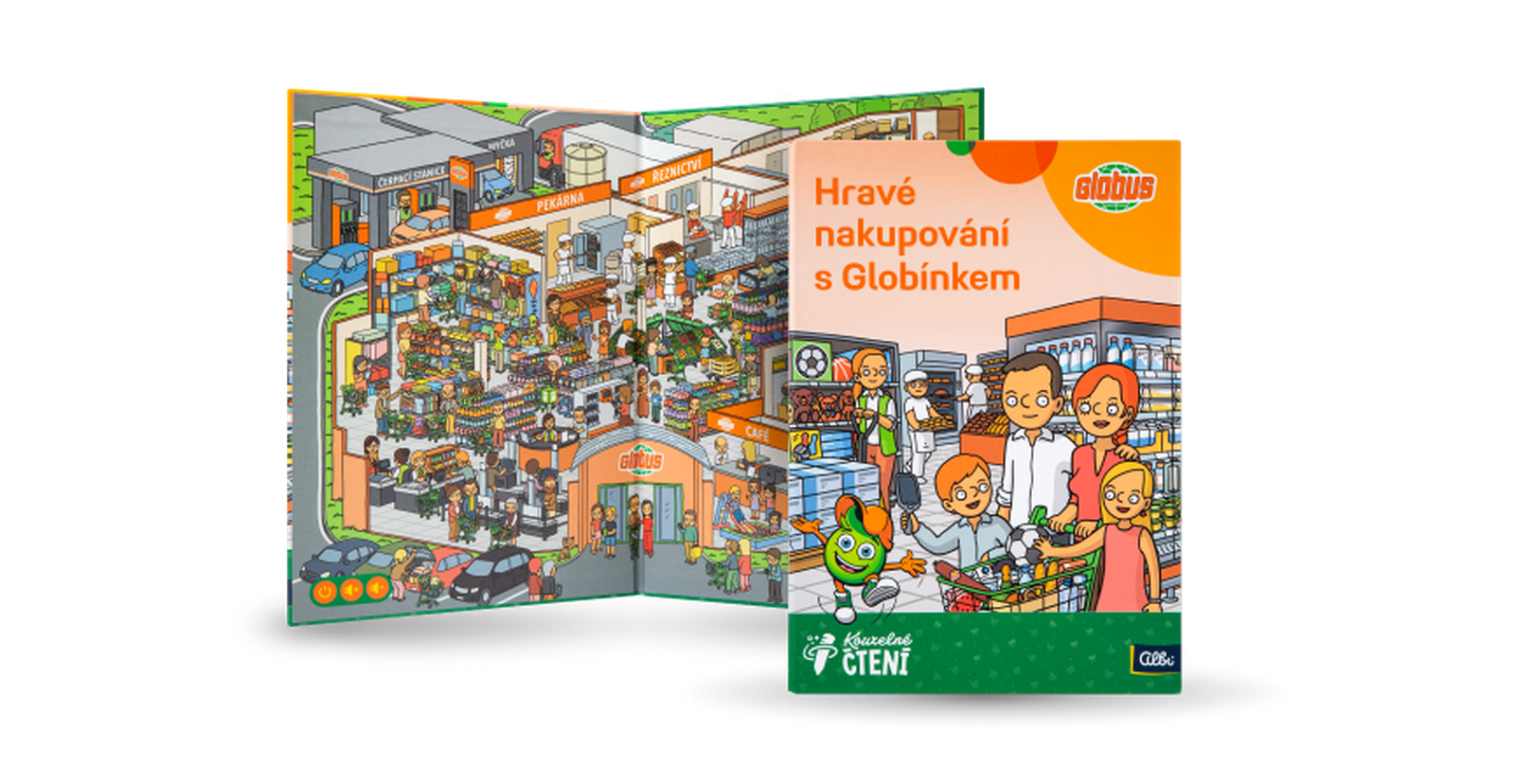 Kniha kouzelné čtení od Albi - Hravé nakupování s Globínkem