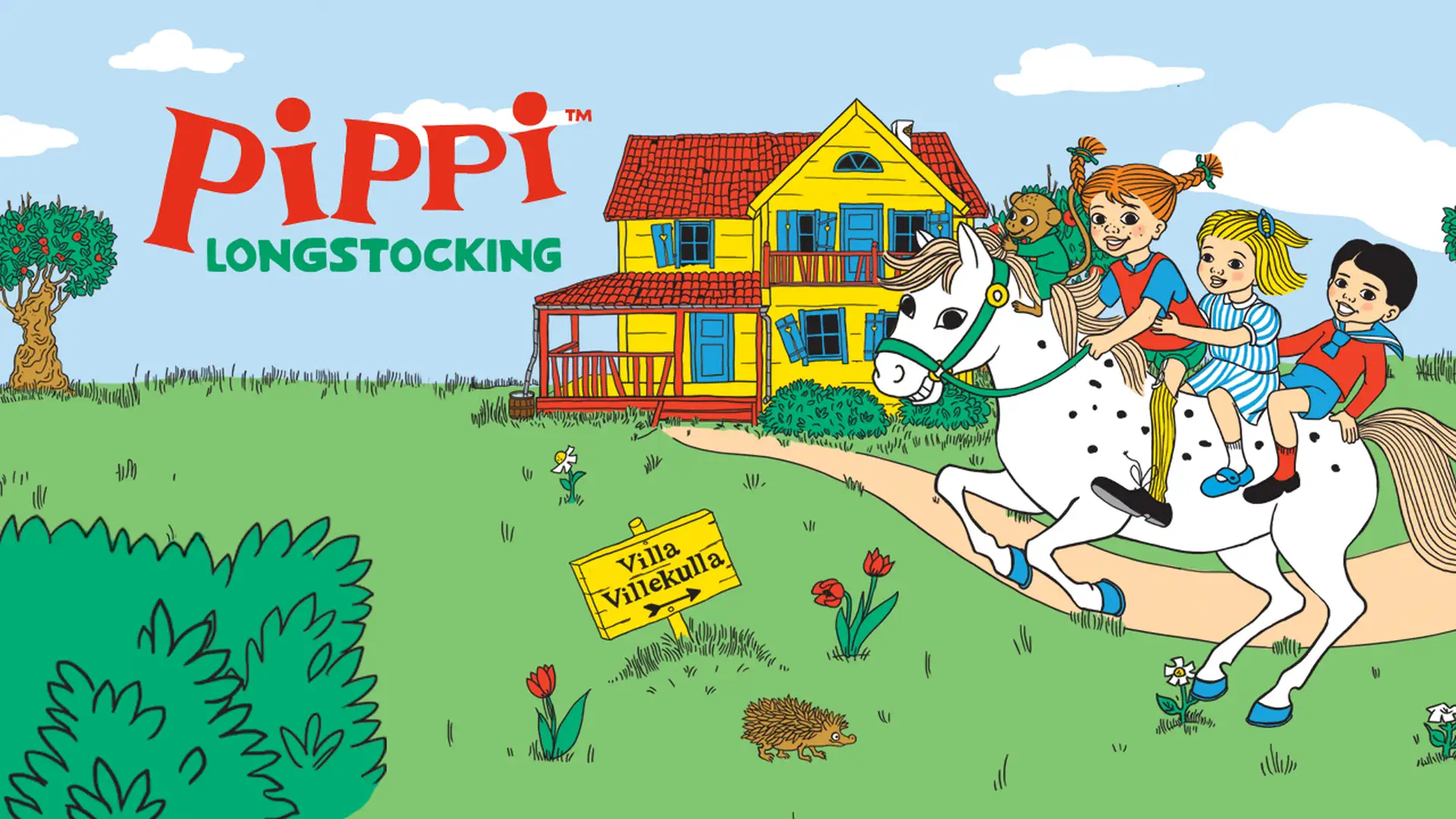 Pippi, Tommy och Annika till häst