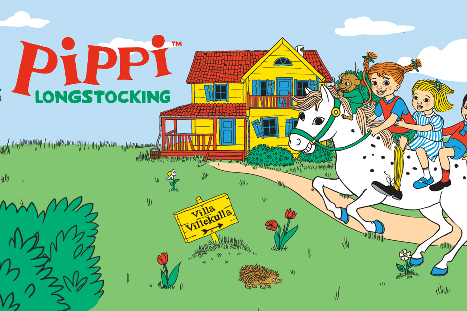 Pippi, Tommy och Annika till häst