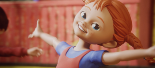 Pippi Långstrump i musikvideon Här kommer Pippi Långstrump