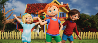 Pippi, Tommy och Annika i musikvideo