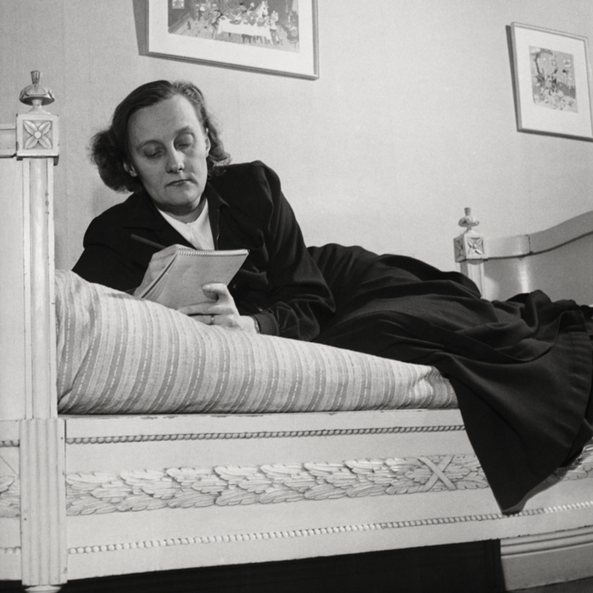 Astrid Lindgren stenograferar