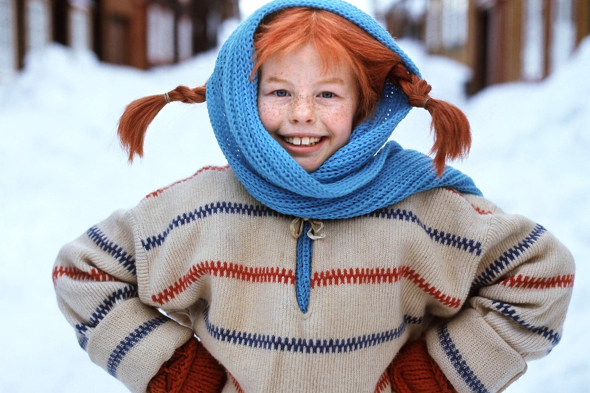Pippi Långstrumps i vinterkläder