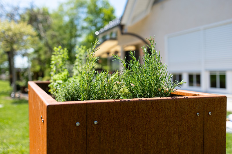 Hochbeet aus Cortenstahl