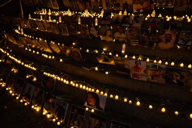 Memorial voor slachtoffers Iran