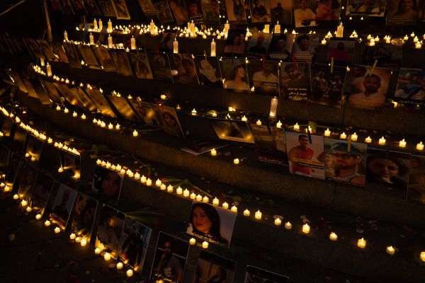 Memorial voor slachtoffers Iran