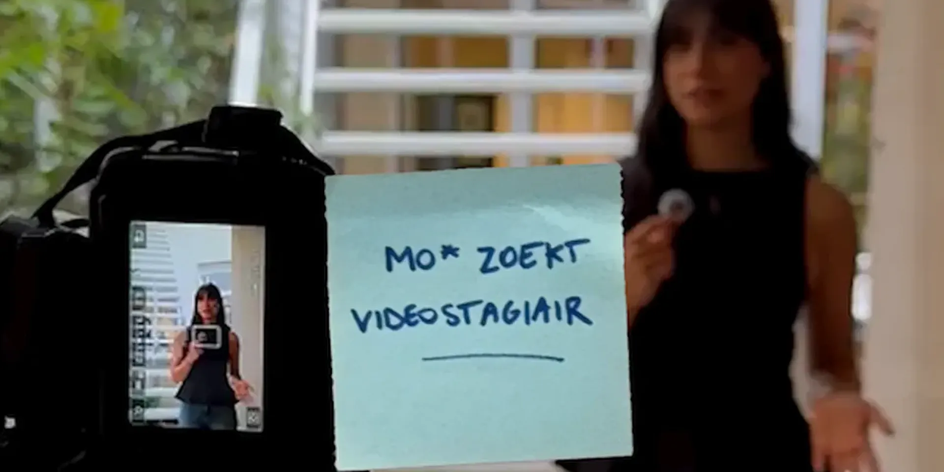 beeld voor de vacature voor een videojounalist
