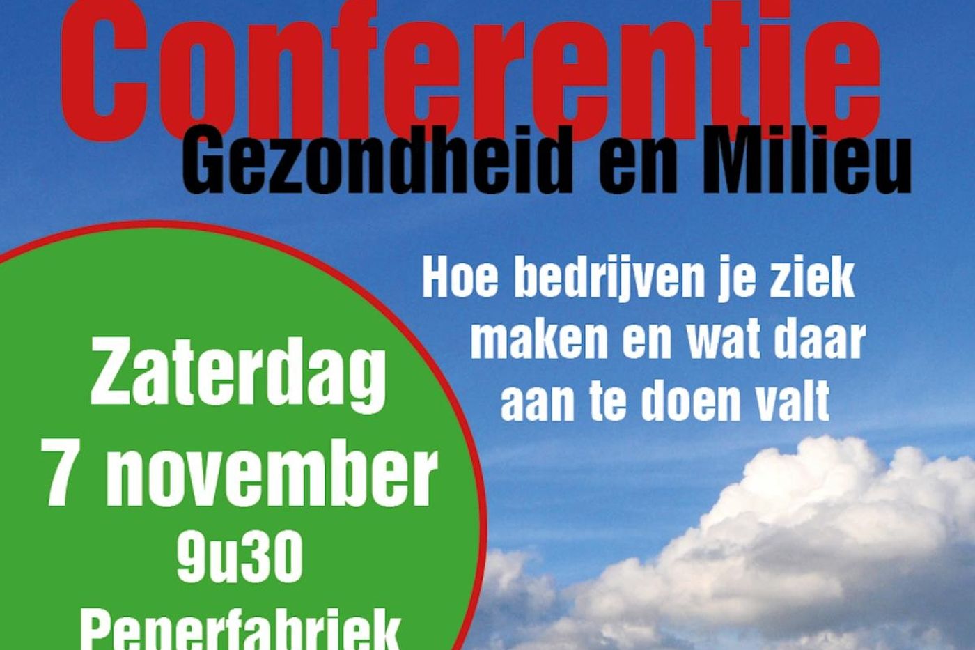 conferentie gezondheid en milieu