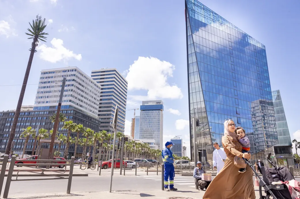 Beeld van een moderne stad