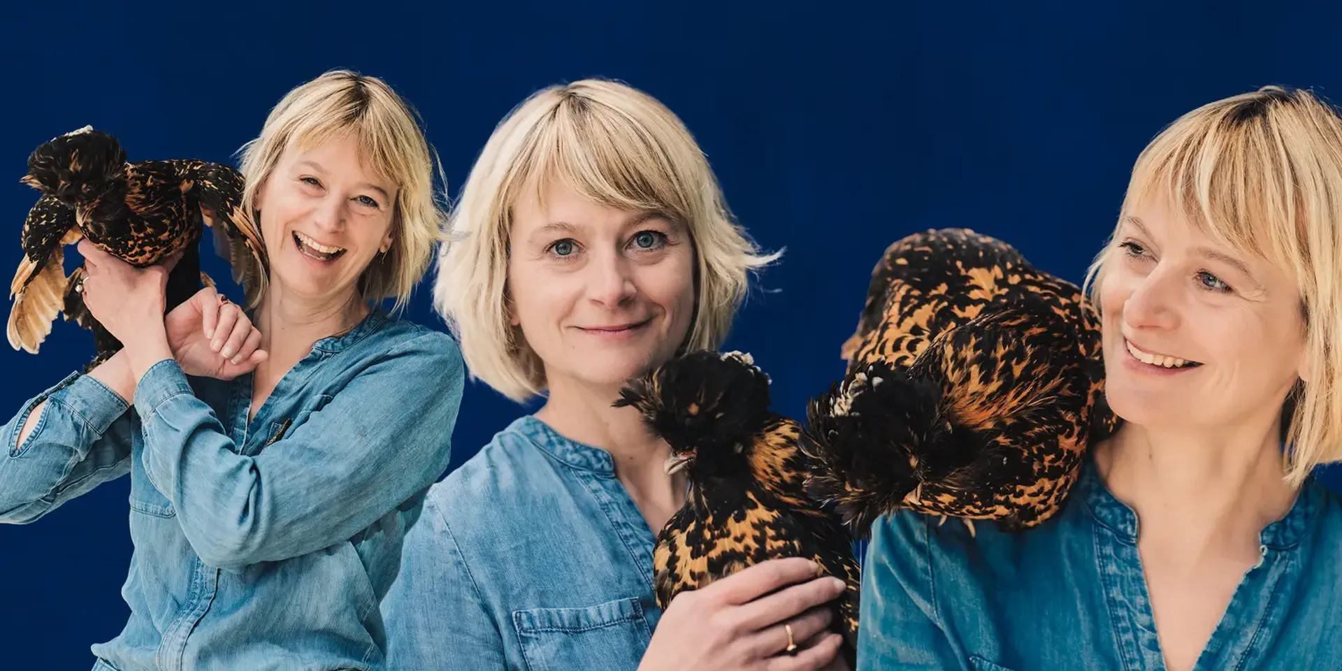 collage van drie foto's van Tine Hens