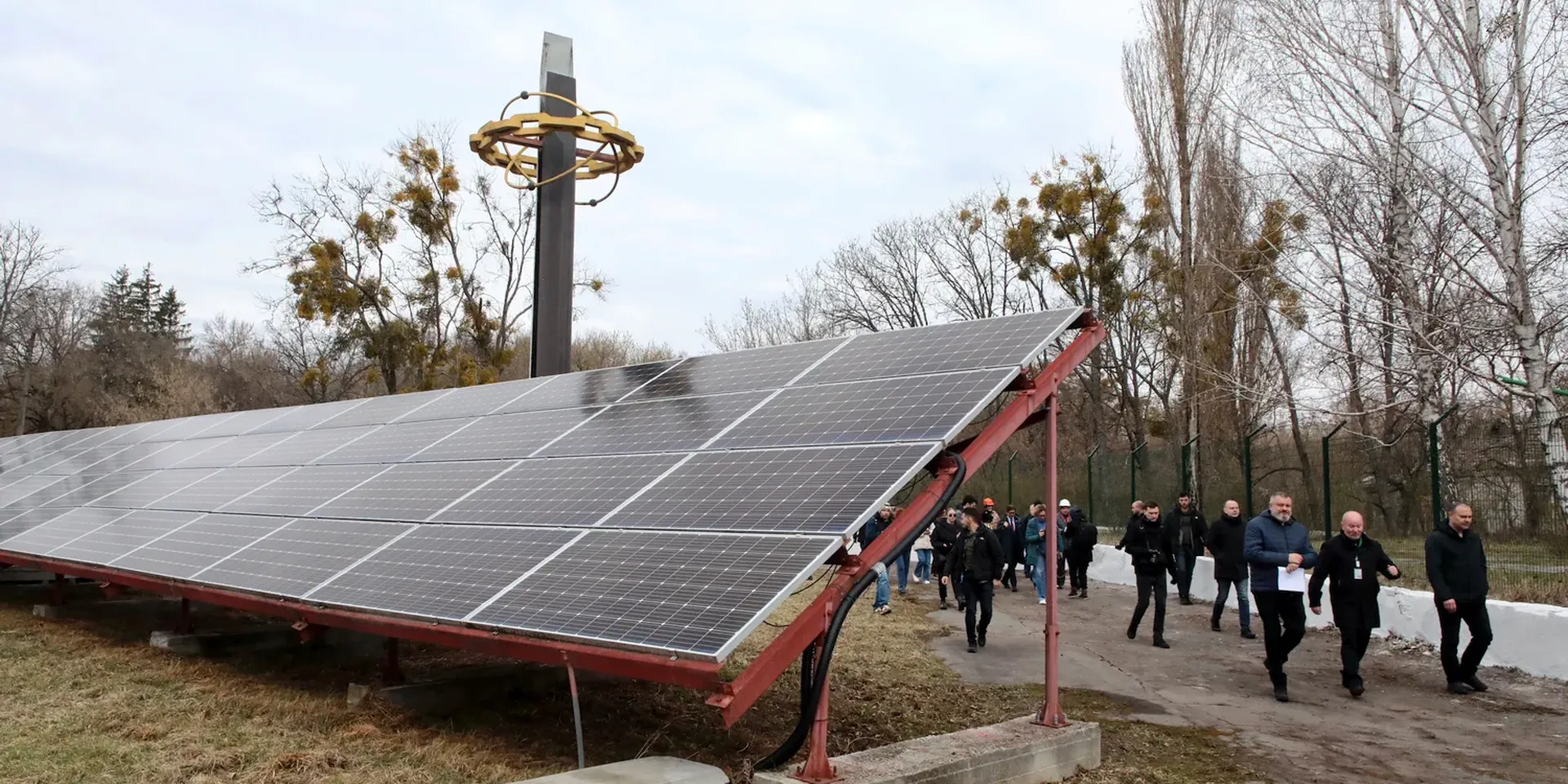 Zonnepanelen in Tsjernobil, Oekraïne