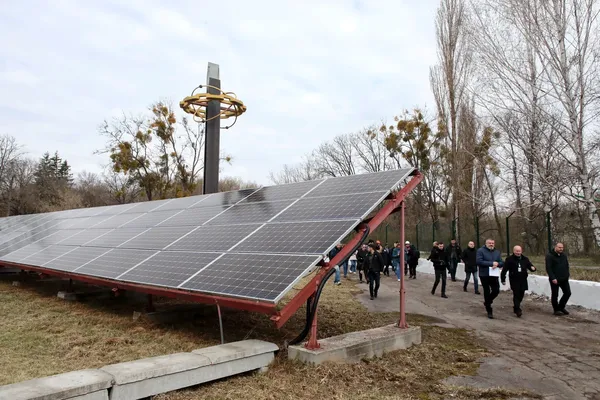 Zonnepanelen in Tsjernobil, Oekraïne
