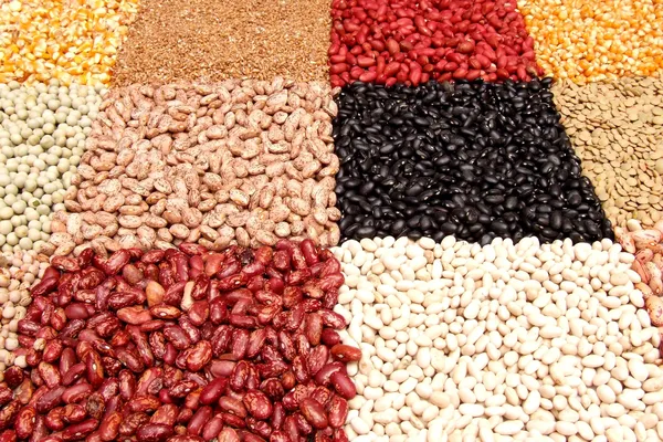Bonen van verschillende kleuren