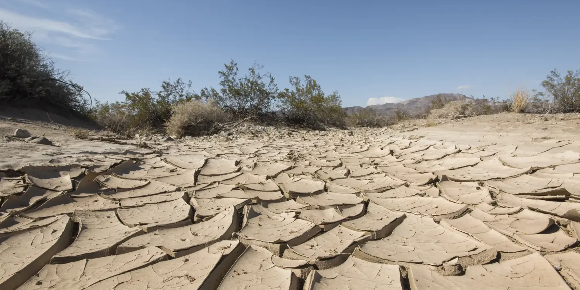 beeld van een verdroogde aarde