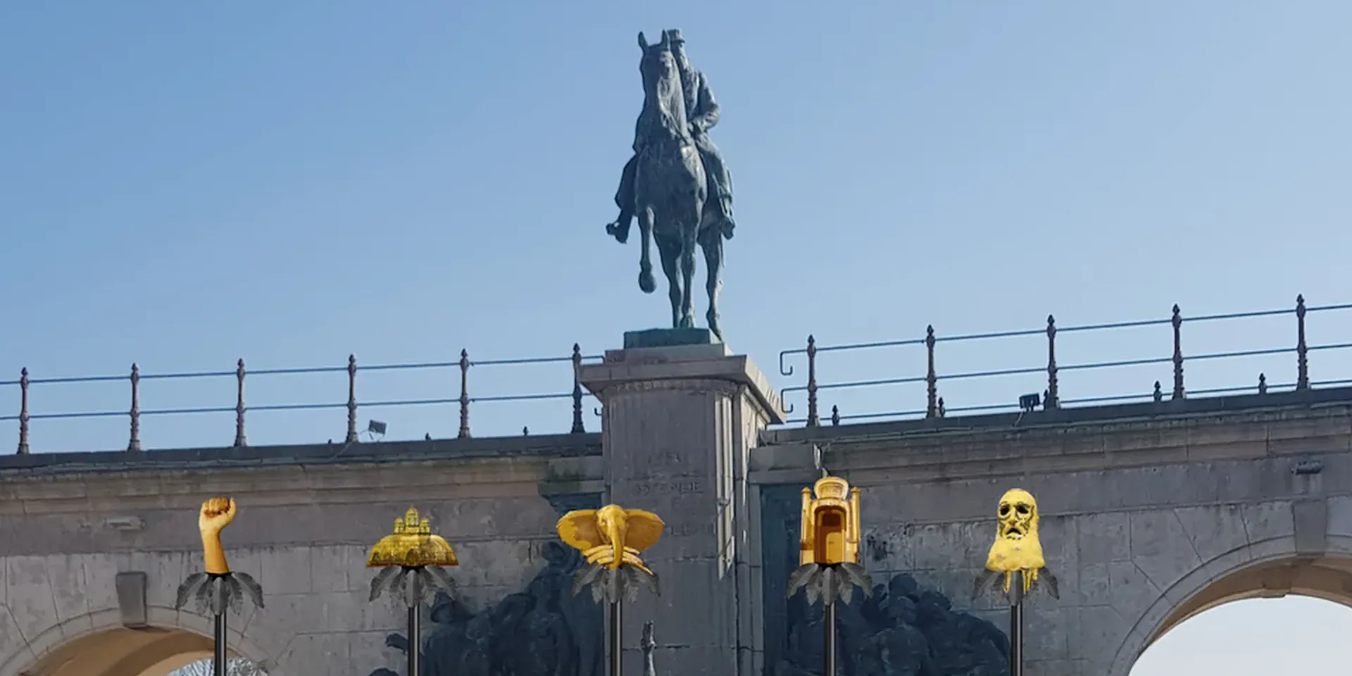 standbeeld van Leopoel II in Oostende