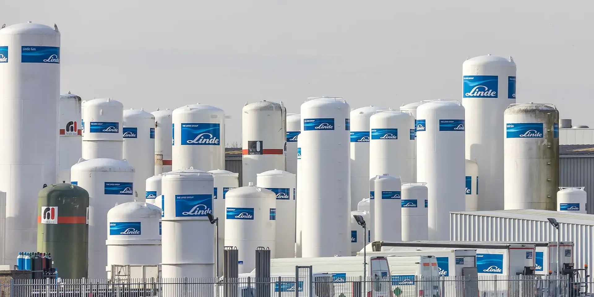 opslagtanks voor groene waterstof van energieproducent Linde